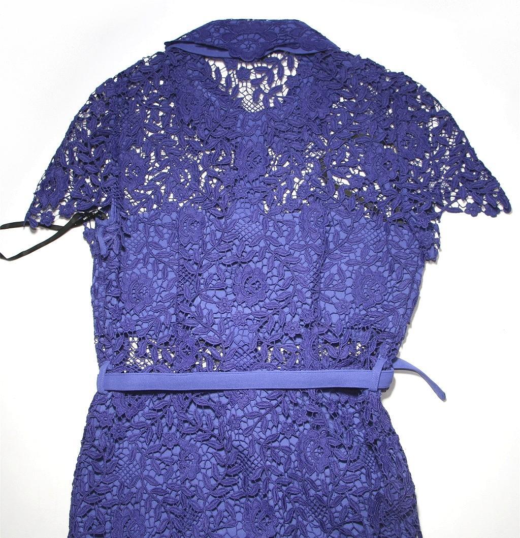 コ*マ様 セルフポートレイト ワンピース ローズレース ボタン ブルー UK8