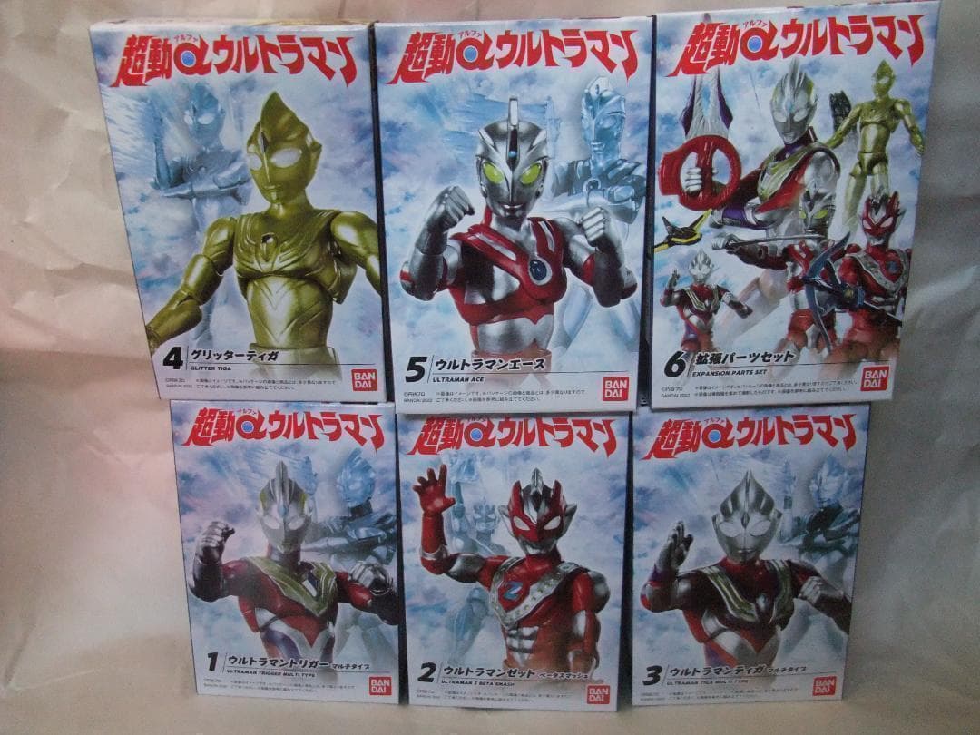 新品未開封　超動 トリガー ティガ ブレーザー ギンガ オメガ セット