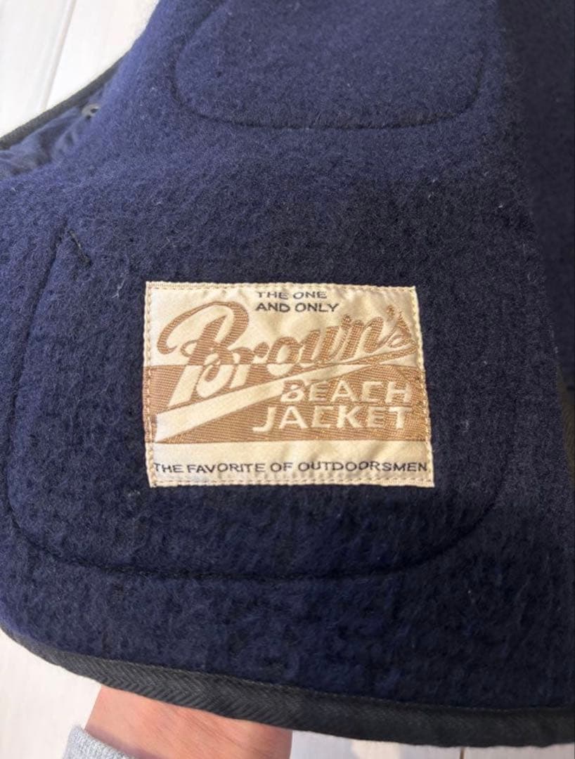 BROWN'S BEACH JACKET ストライプベスト ブラウンズビーチ