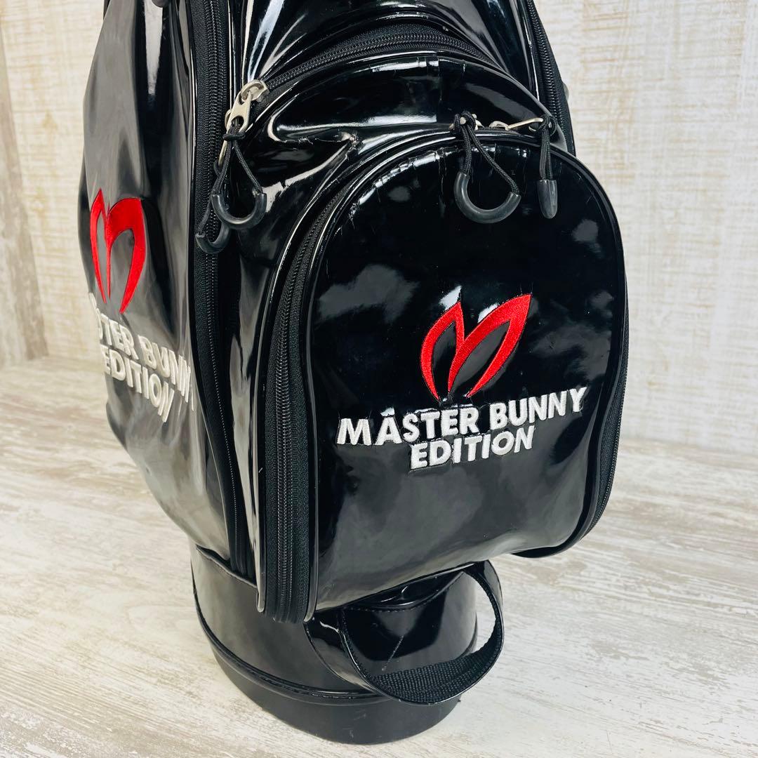 マスターバニーエディション　総エナメル　スタンド　キャディバッグ　ブラック9型