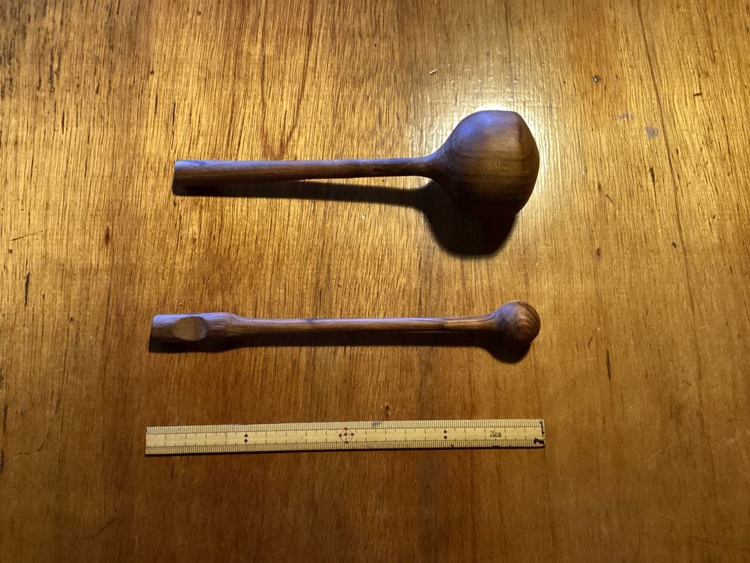 ハンドメイド　ウッドブロック　木柾　木魚　クラベス　7点セット 民族楽器