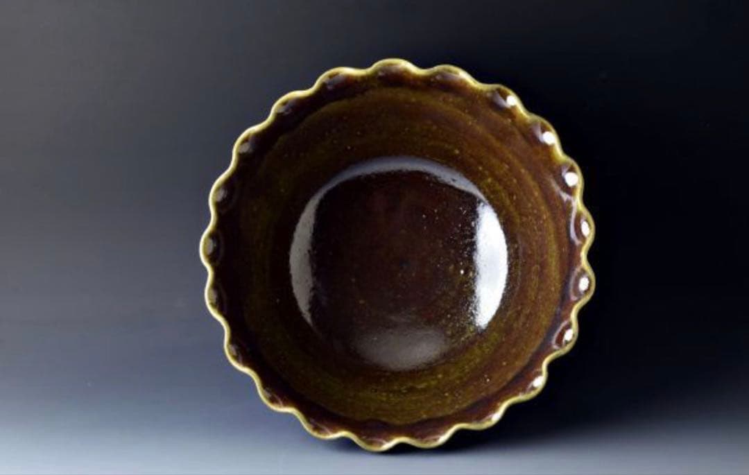 織部 輪花 鉢 魯山人