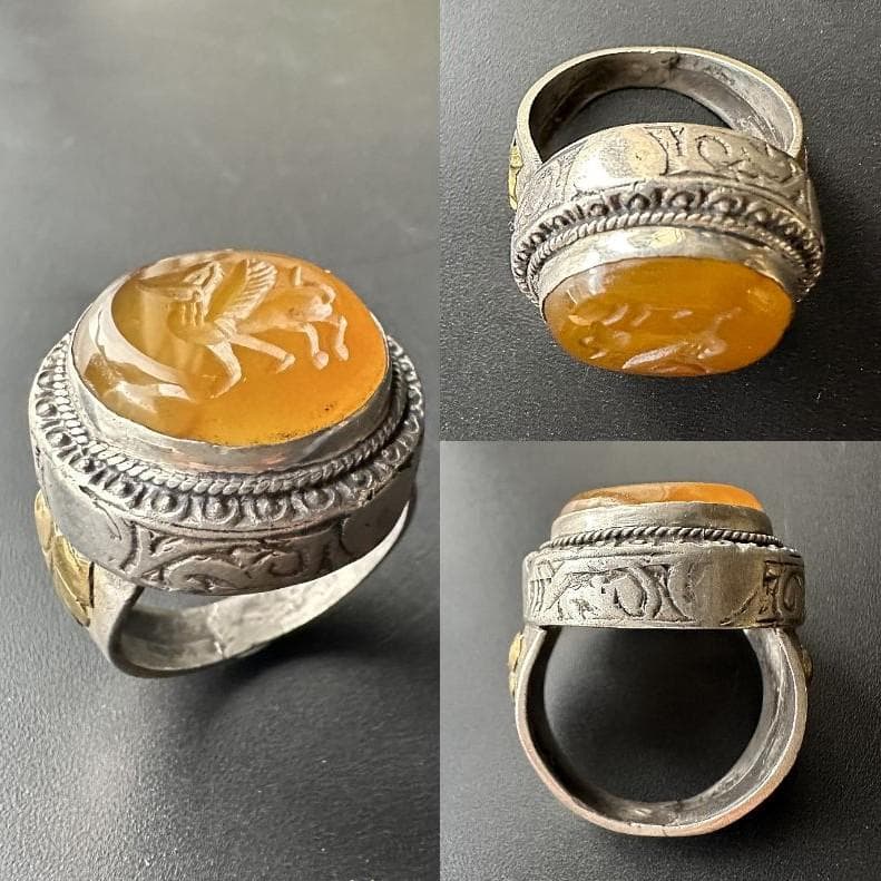 ビザンツ シルバーリング 銀 指輪 パワーストーン カラーストーン 1552