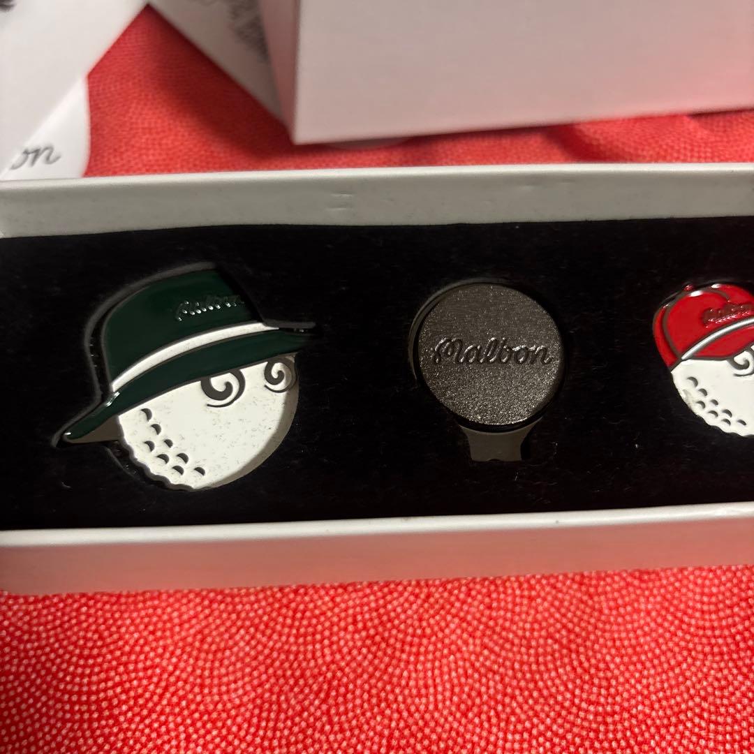 Malbon ゴルフマーカー3個セット