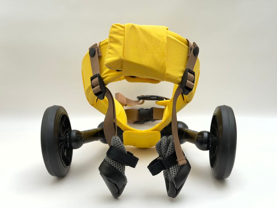 WANCORO 犬用車いす イエロー レギュラーサイズ