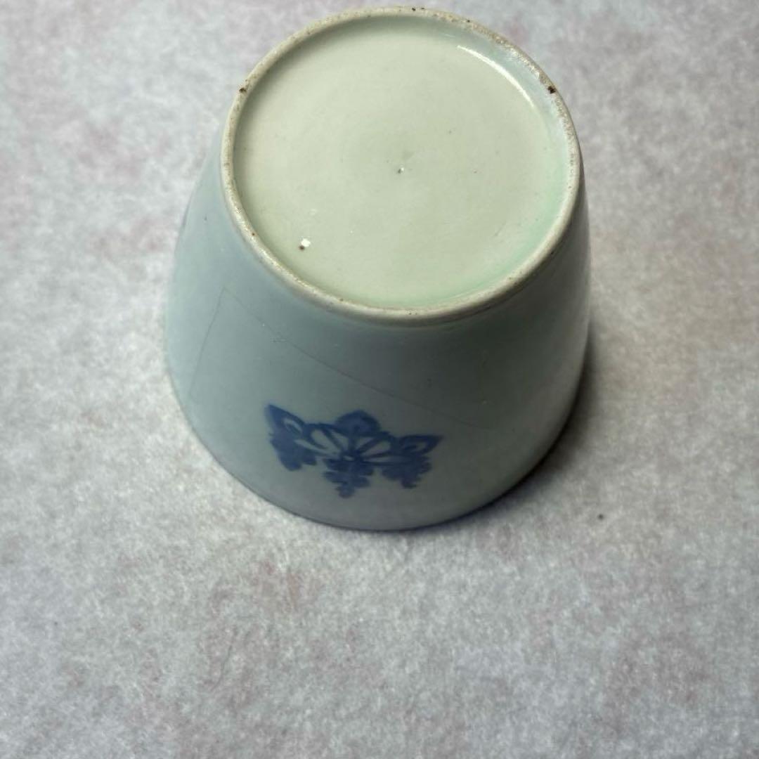 古伊万里　蒟蒻印判　桐　蕎麦猪口