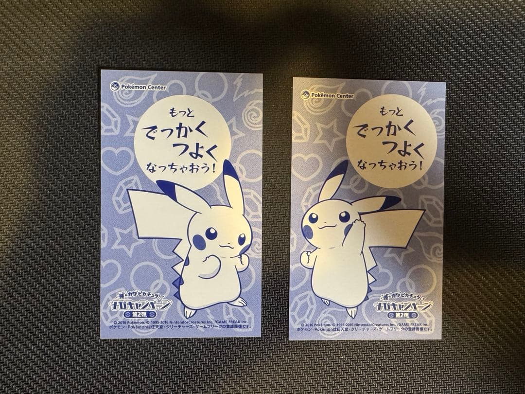 ポンチョピカチュウ名刺カード メガリザードン XメガリザードンY 2枚セット ③