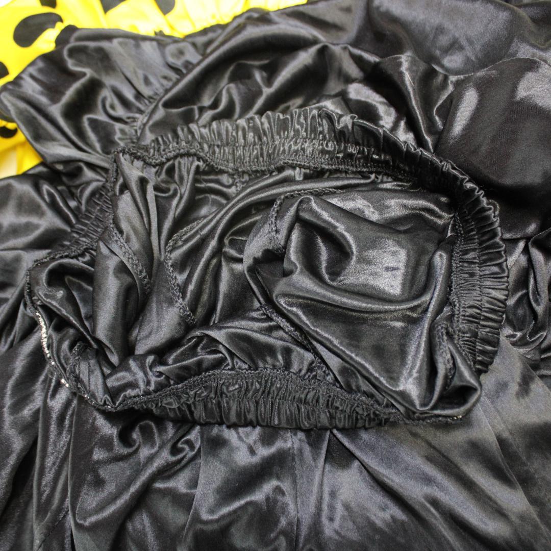 【美品 フラメンコ衣装】ブラック×ドットボランテ 上下セット ツーピース セット