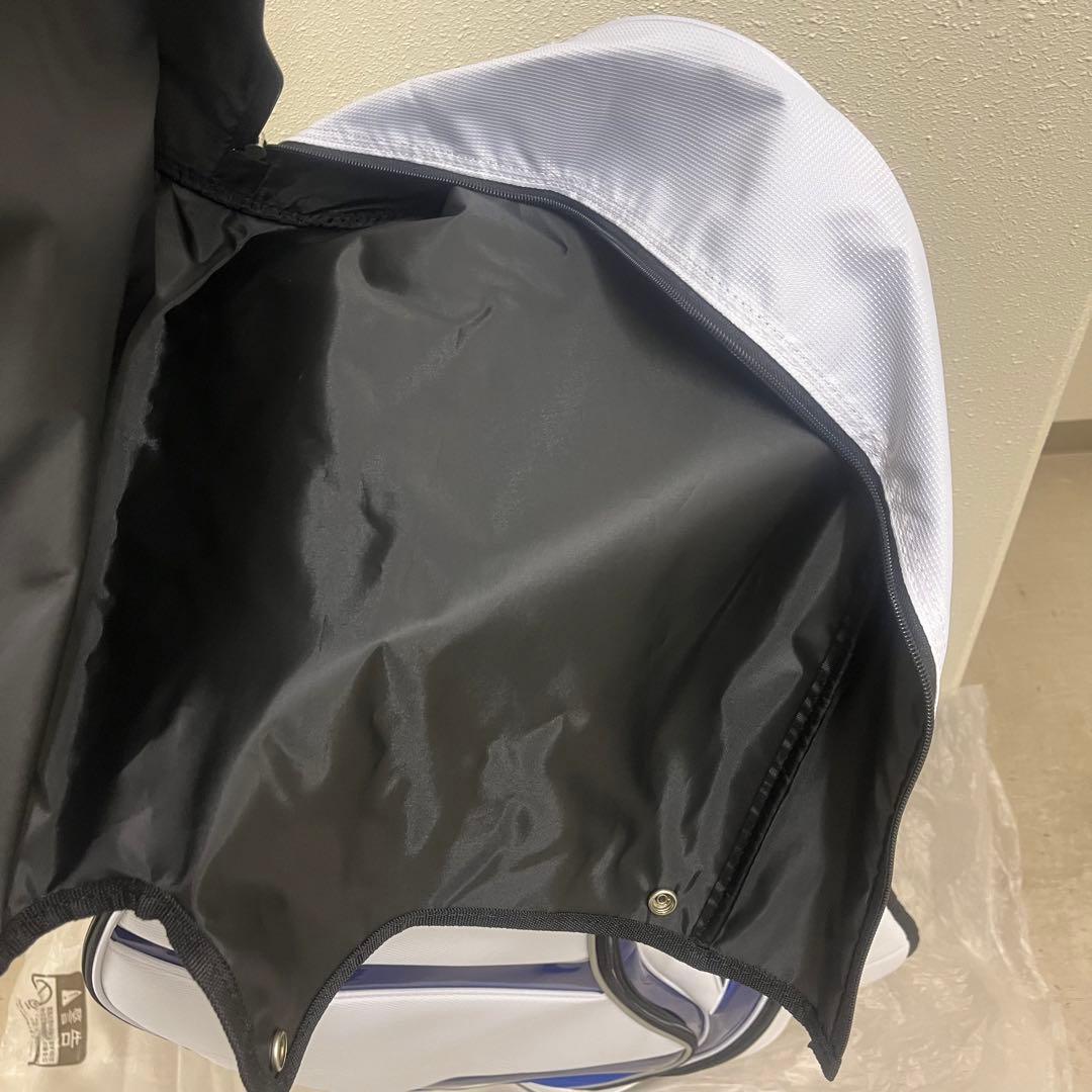 新品Mizuno ゴルフキャディバッグ 9.5型 ホワイト/ブルー