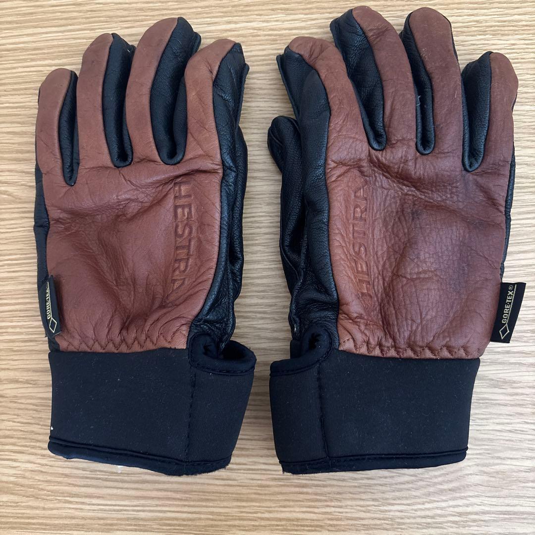 Hestra レザーグローブ サイズ８ブラウン