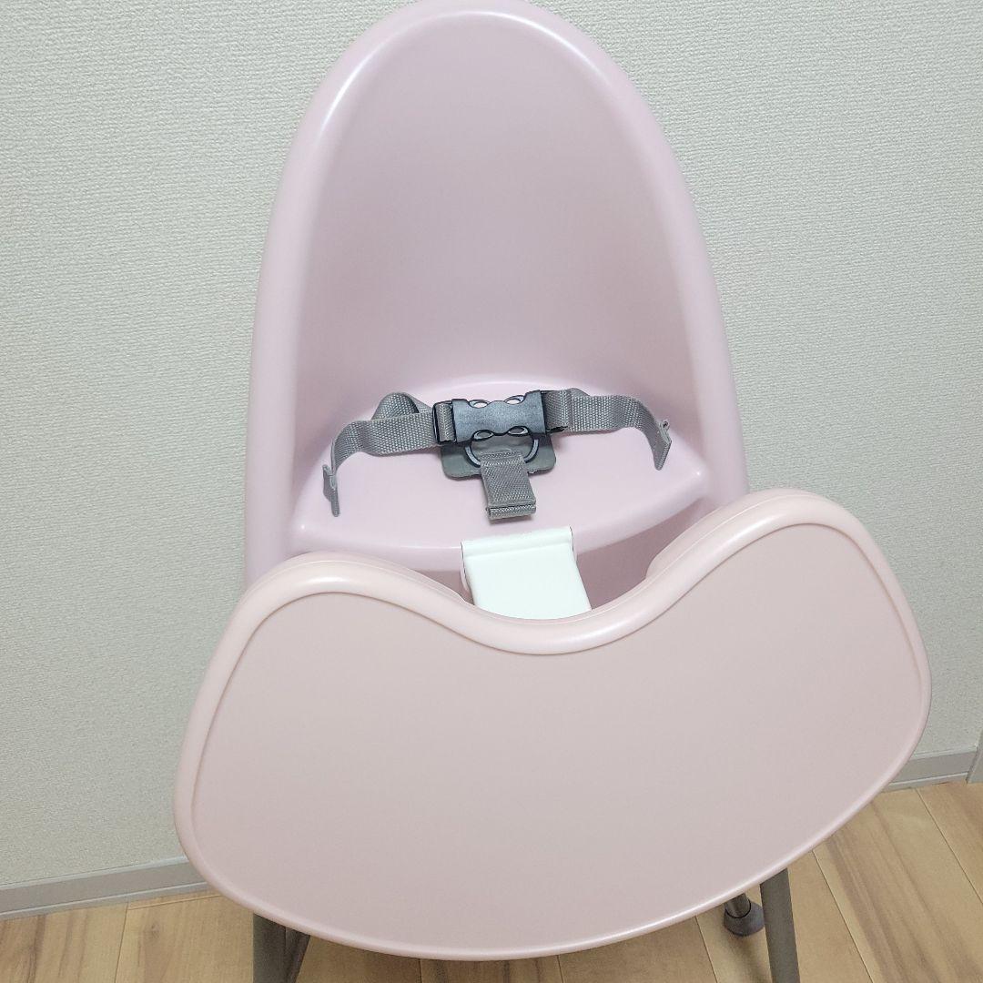 ベビービョルン ハイチェア　ベビーチェア　ピンク ハーネス付き