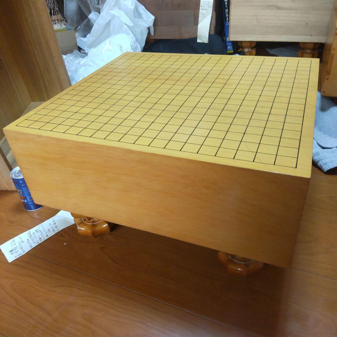 ★日本産本榧脚付き碁盤5.4寸　木裏板目17kg