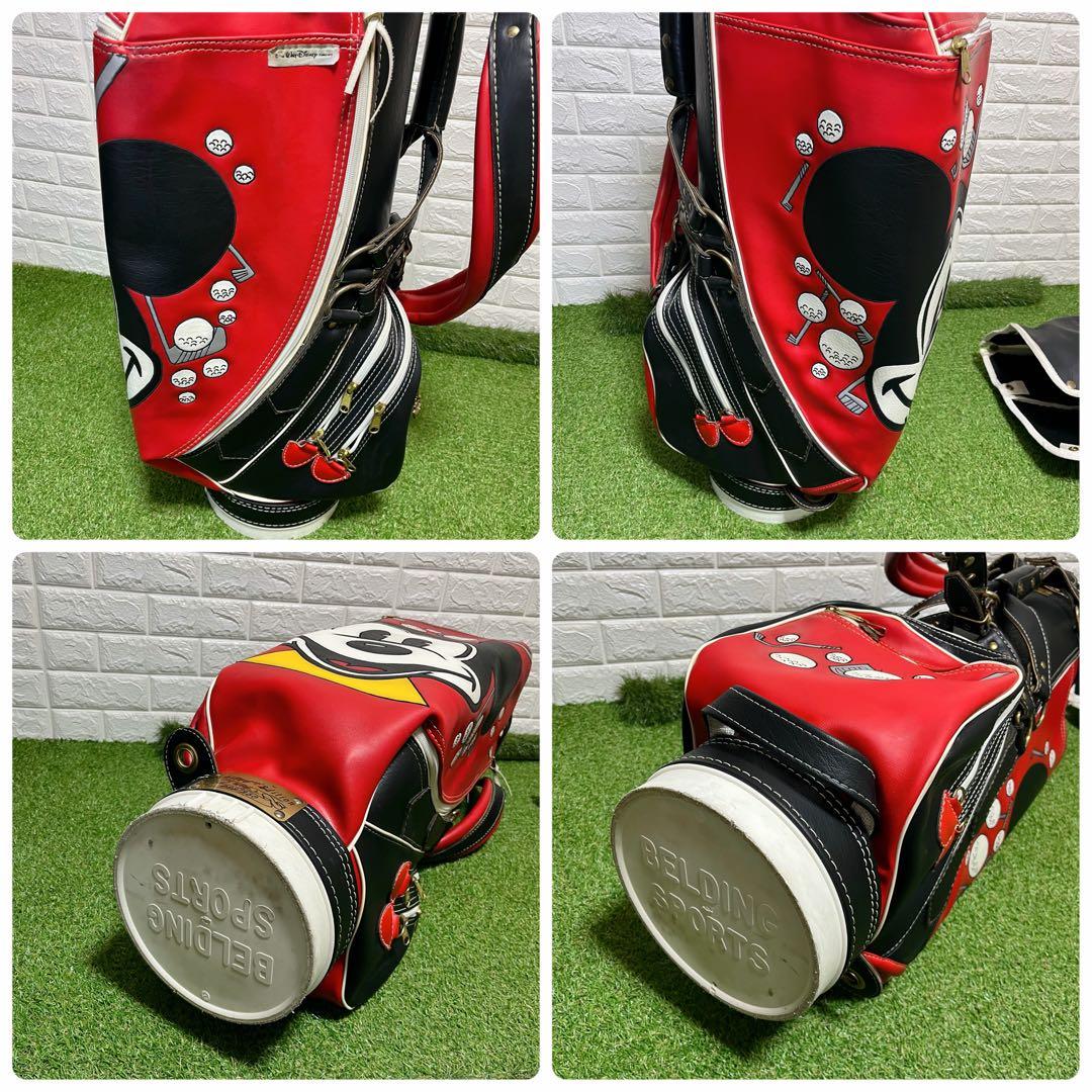 美品 入手困難 BELDINGSPORTS ミッキーマウス キャディバッグ
