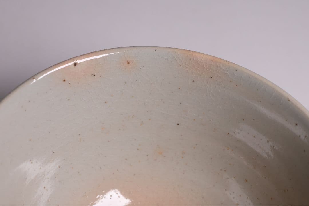 茶道具 十四代 朝日豊斎 井口海仙書付 菖蒲 鉄絵 茶碗 朝日焼 共箱【MB87