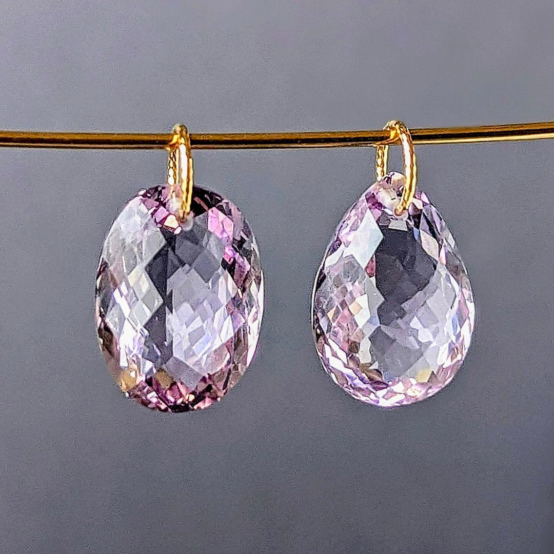 ♢N♢K18 大粒ローズドフランス ネックレスチャーム ペンダントトップ