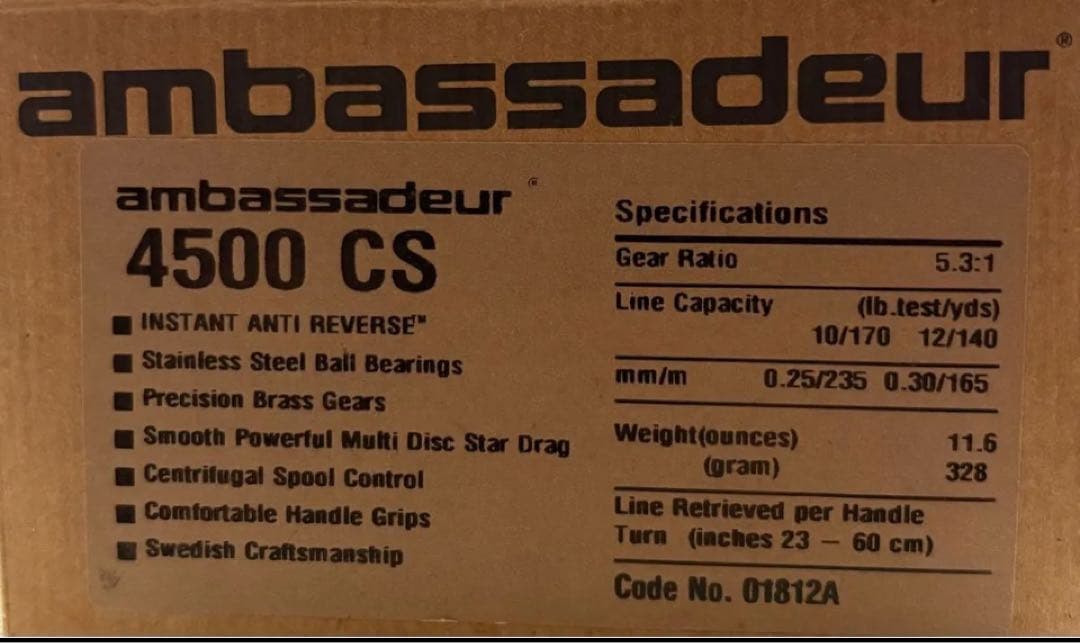 アブガルシア アンバサダー 4500CS グリーン カスタム AbuGarcia