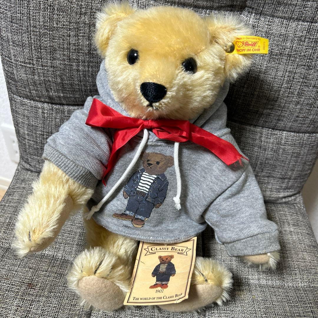 希少★Steiff シュタイフ テディベア　コラボ　クラッシーベア　紙タグ付き