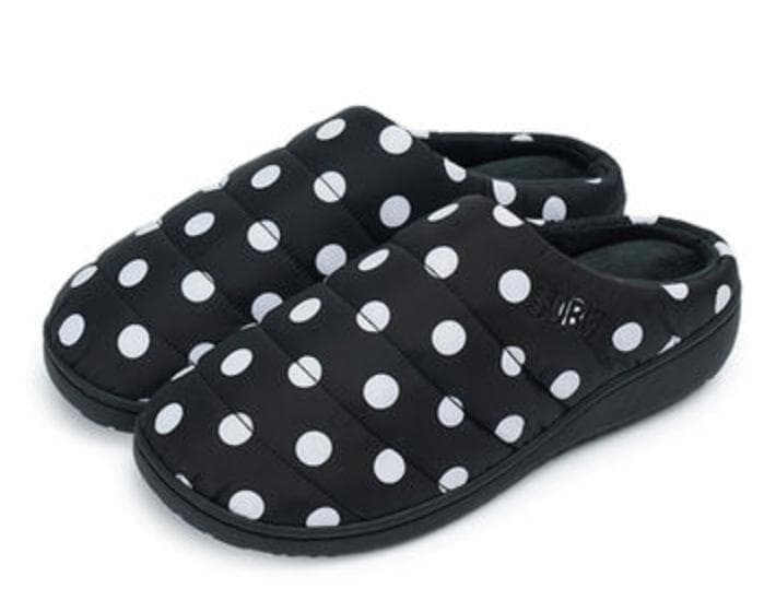 IVE レイ着用！SUBU F-LINE DOTS サンダル ブラック ドット１