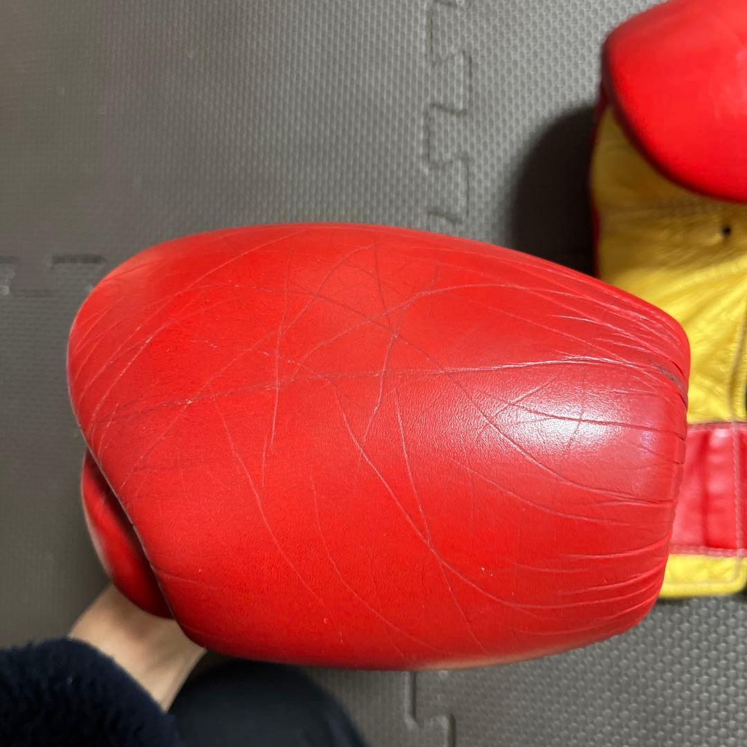 （限定カラー）Winning ボクシンググローブ 8オンス赤×金