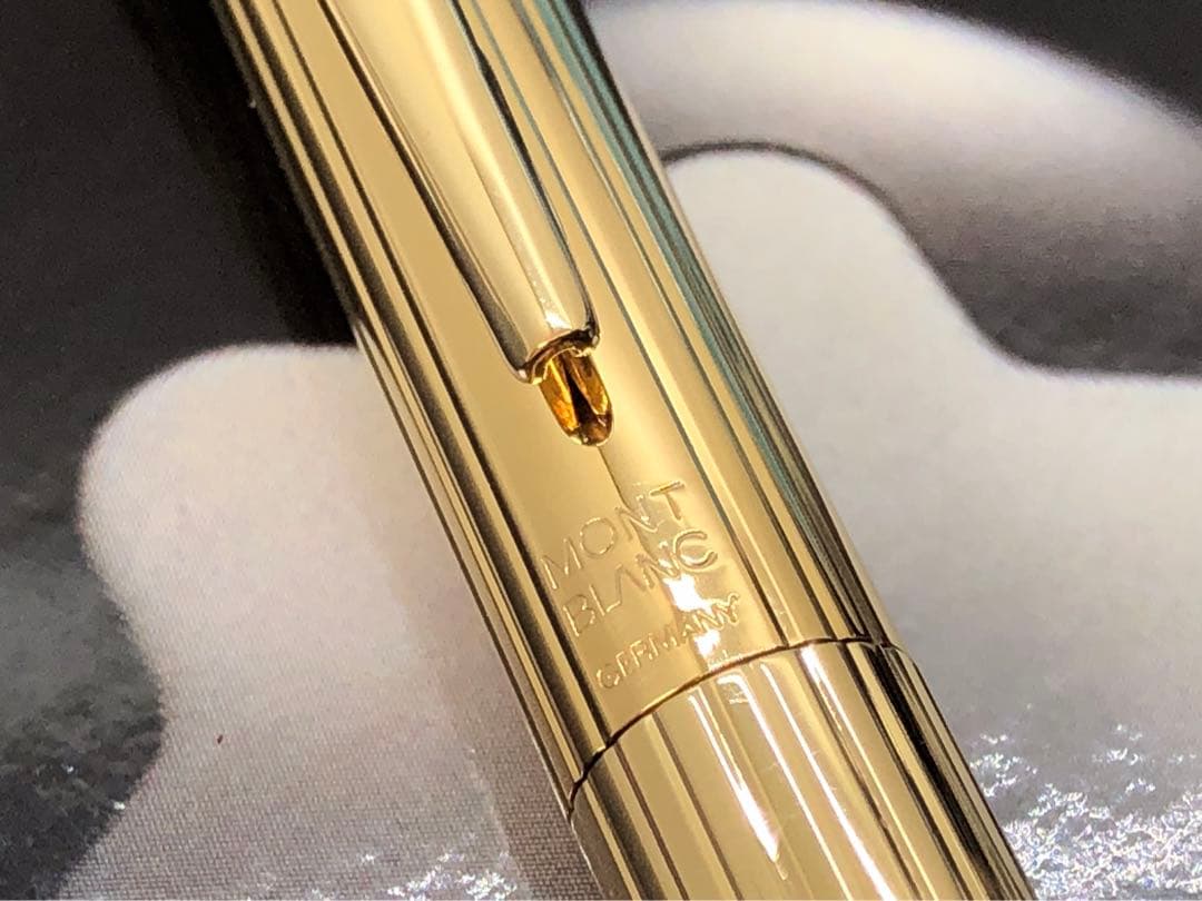 モンブラン　★金運を呼ぶ総金張り未使用に近い価値の高い逸品！ノブレスNo1147