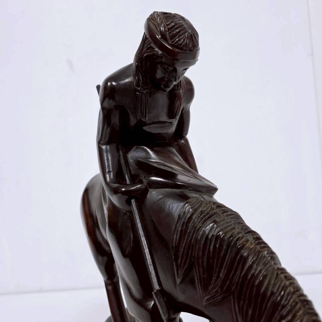 【希少】ヴィンテージ アイアンウッド彫刻 木製