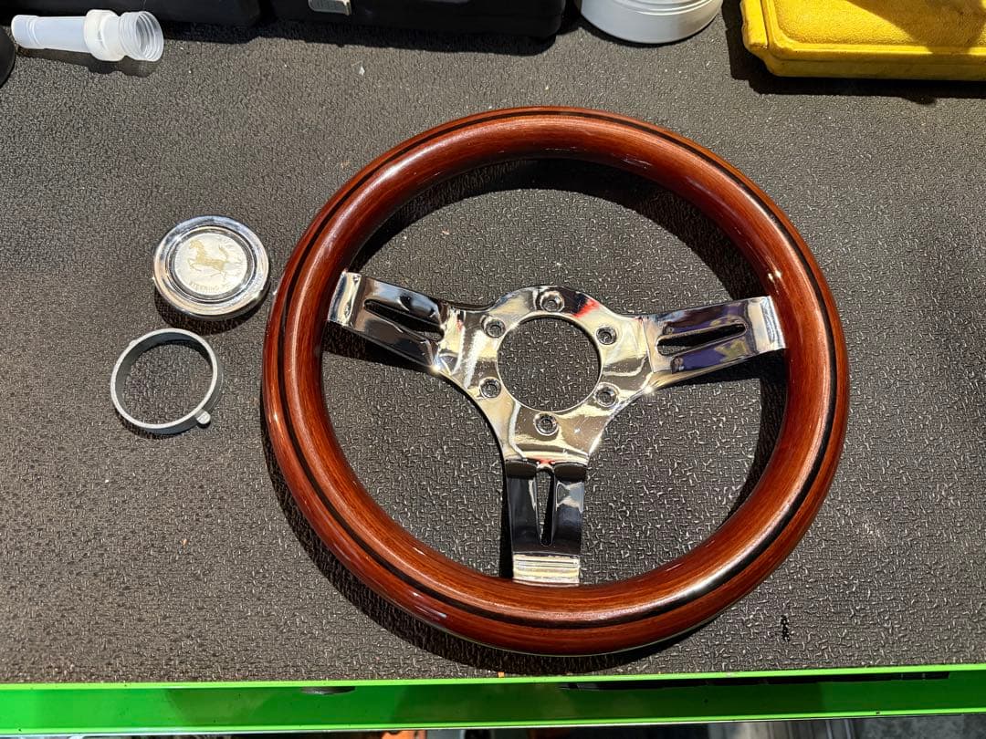 ステアリング　29パイ　ウッド　小径