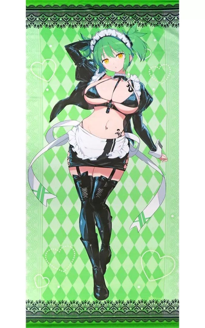 「閃乱カグラ×ドン・キホーテ」日影 等身大タペストリー ボンテージメイドver.