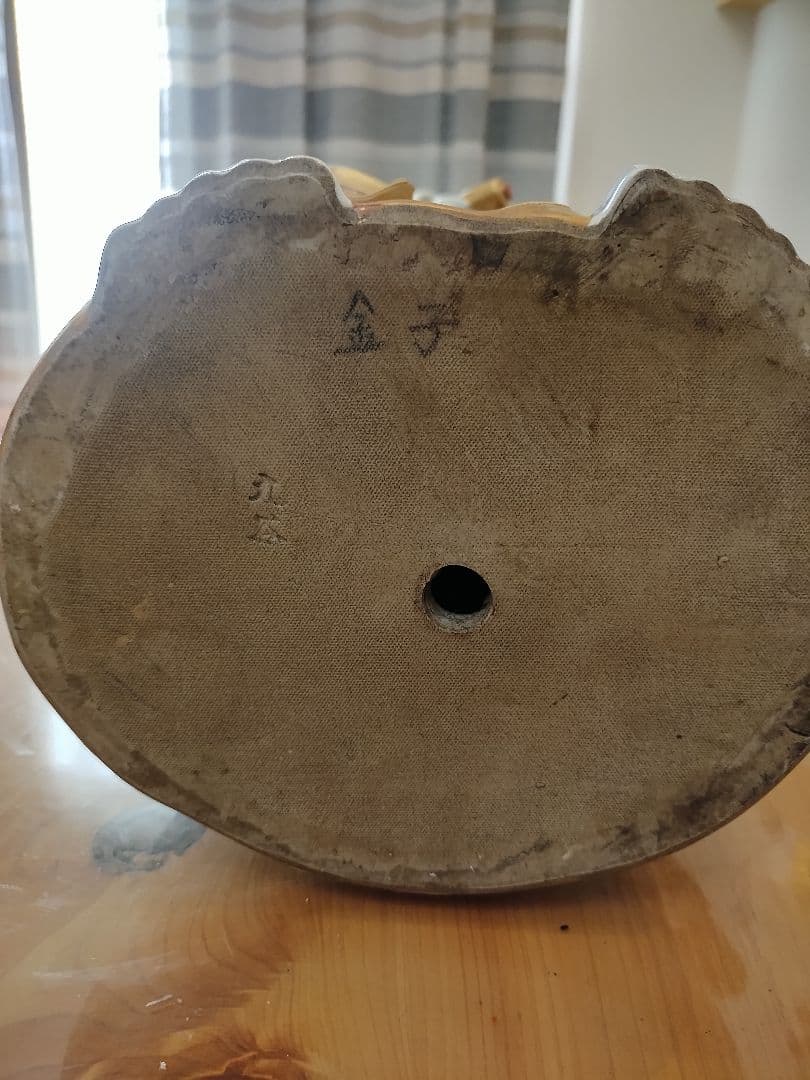 【美品】九谷焼　八幡窯　大　色絵金彩観音菩薩像　置物　高さ76㎝