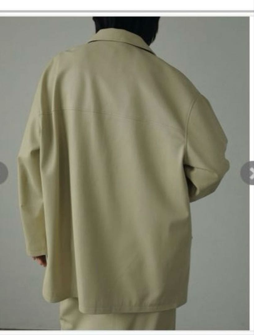 アンヌーク　エコレザーオーバージャケット