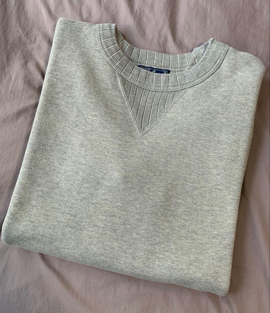 ステュディオダルチザン 9835 スヴィンゴールド吊り編みスウェットXL 杢GY