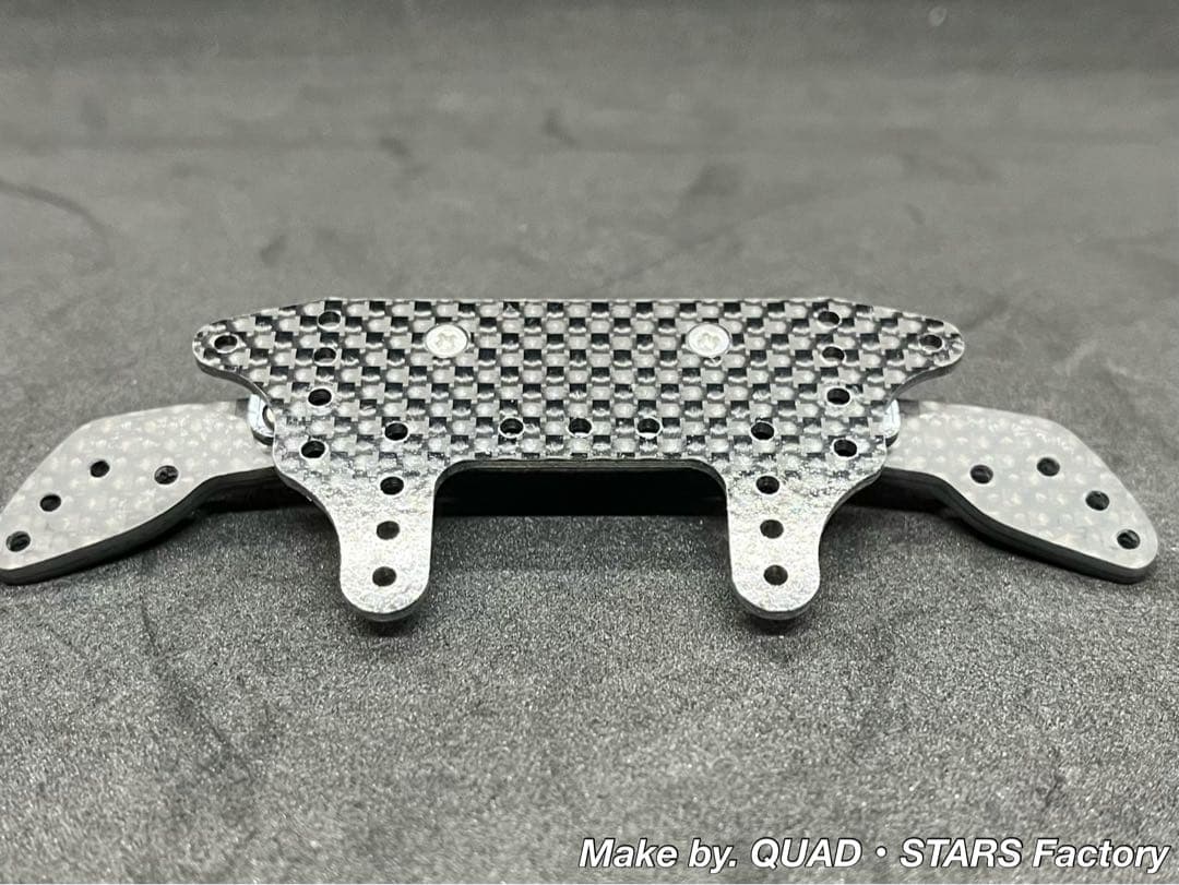 【ミニ四駆パーツ】2軸ATリジットバンパー　J-CUP2023　3mm厚カーボン