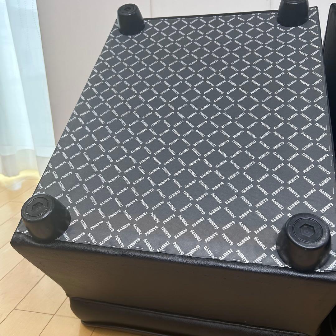 PROCEED業務用　1人掛けソファ レザー調　2脚セット　送料込　ブラック