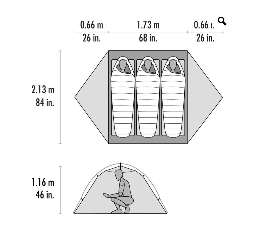 ★MSR Hubba Hubba Shield3 ハバハバシールド3★3泊使用