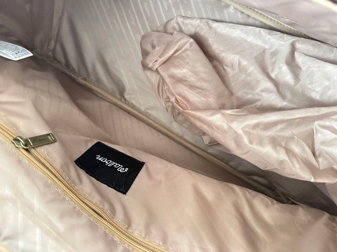 即日発送malbon25バッグキャディバッグ ボストンバッグアイボリー 水色