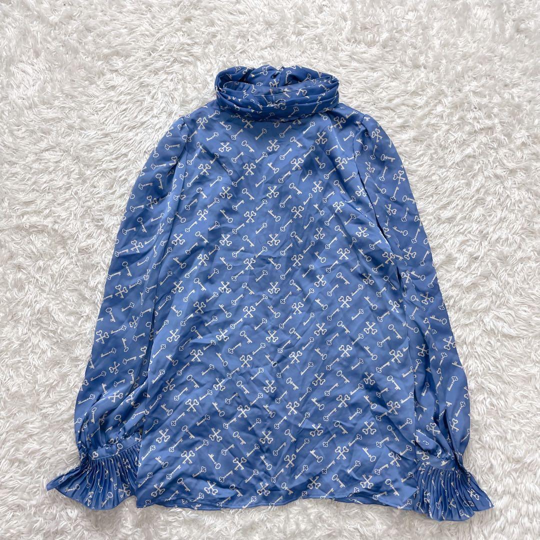 アナイ キープリント ボウタイ 長袖 ブラウス 金ボタン 近年モデル