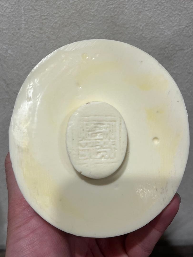 【送料込み】中国骨董　唐木台付き　彫刻　置物　象 大型香炉 手彫工芸品 三鼎型