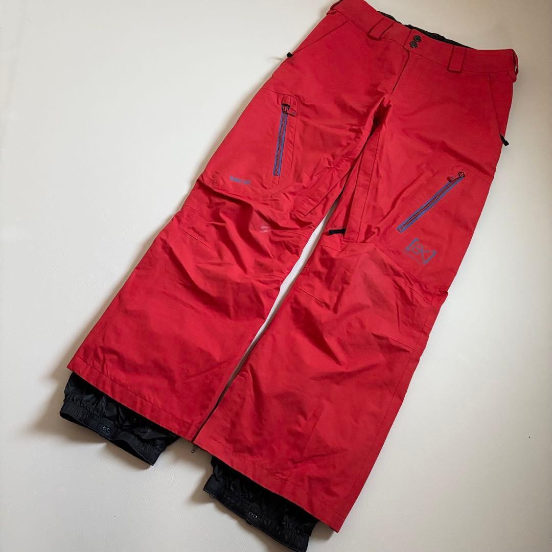 2451 バートン ak ゴアテックス 2L パンツ スノボウェア 無地 レッド