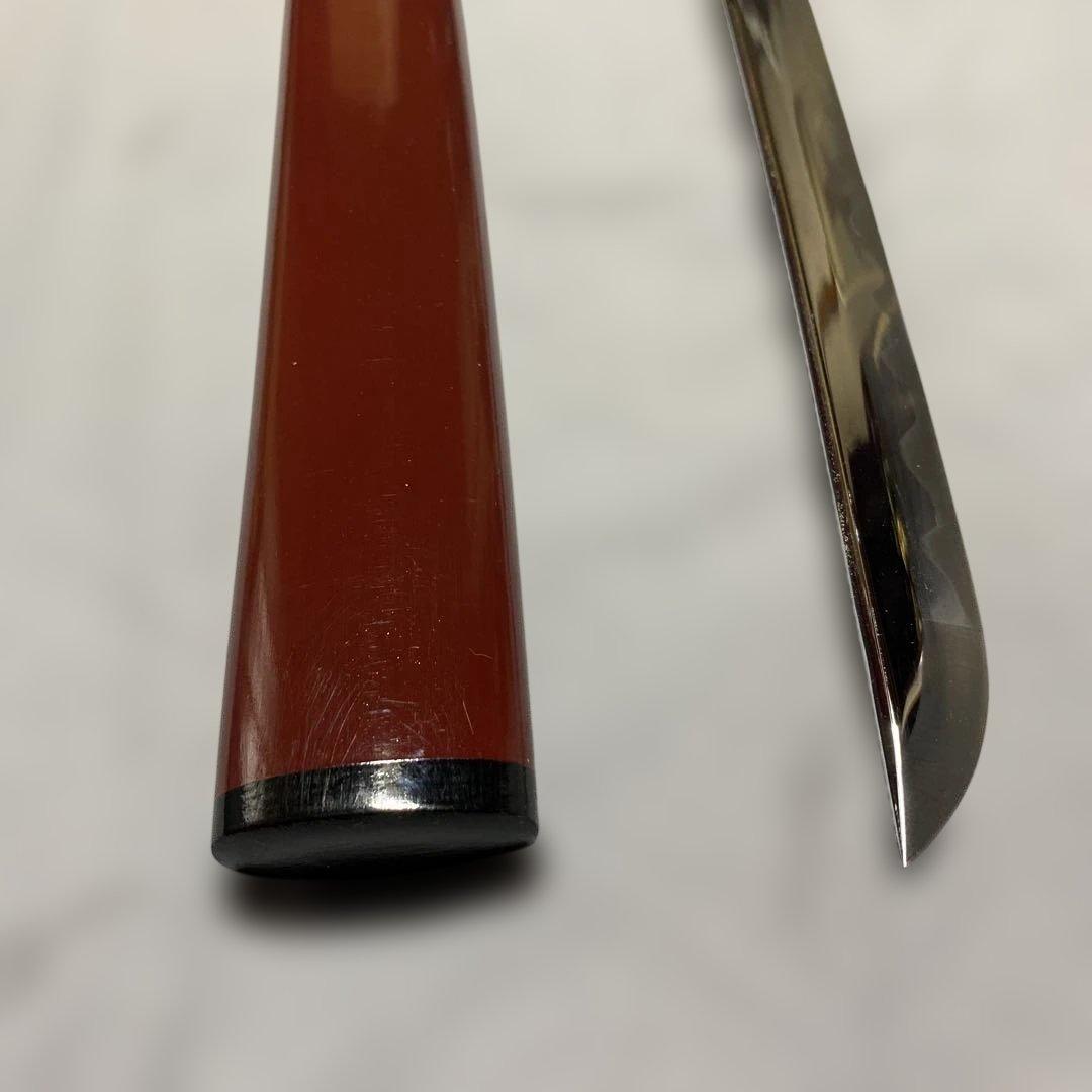 高級模造大刀 藤巻柄 竹笹図木瓜鍔 小豆色呂鞘