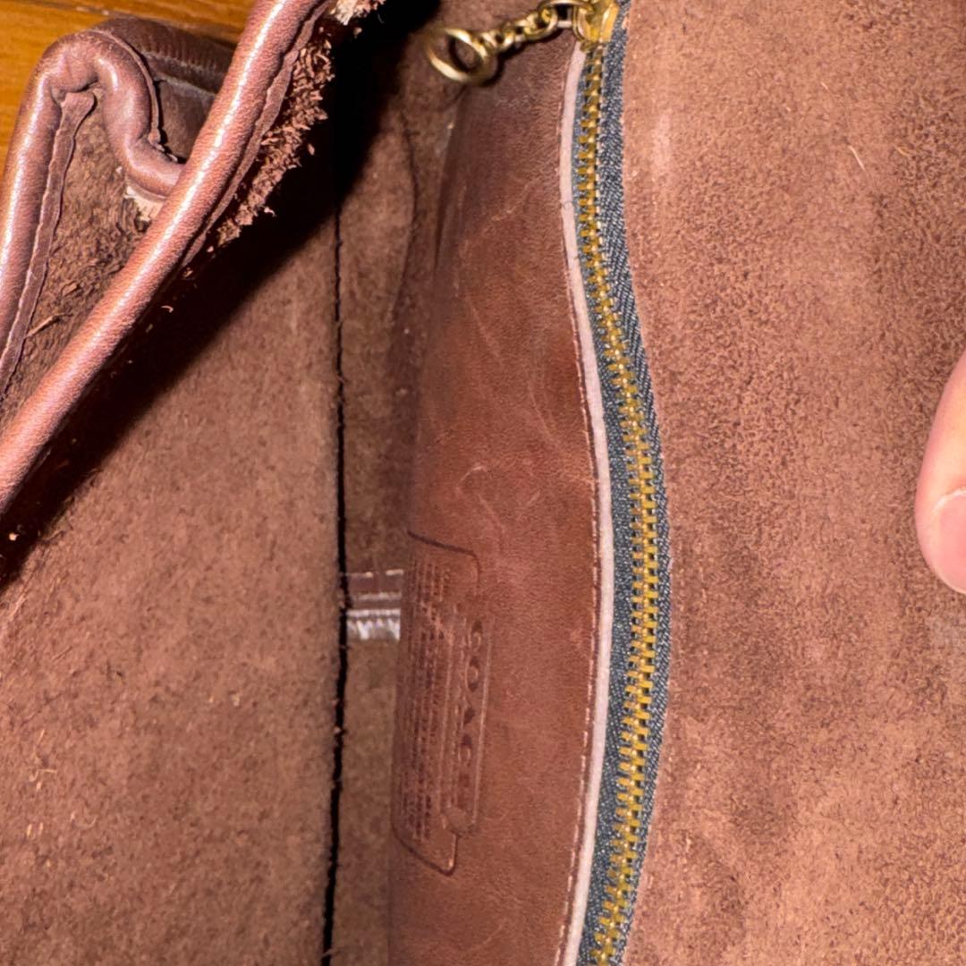 オールドcoach ショルダーバッグ　本革
