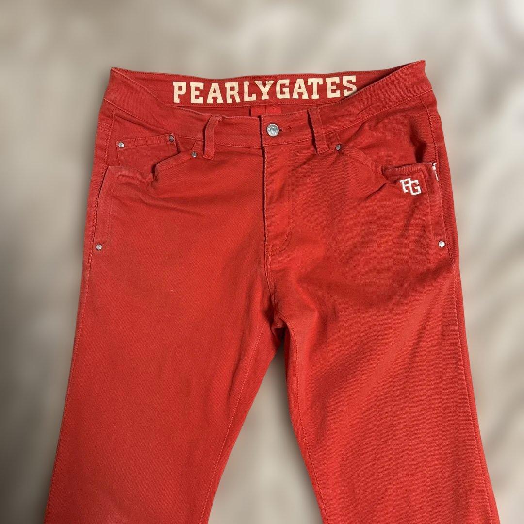 PEARY GATES ストレッチ ゴルフパンツ サイズ4 レッド オレンジ