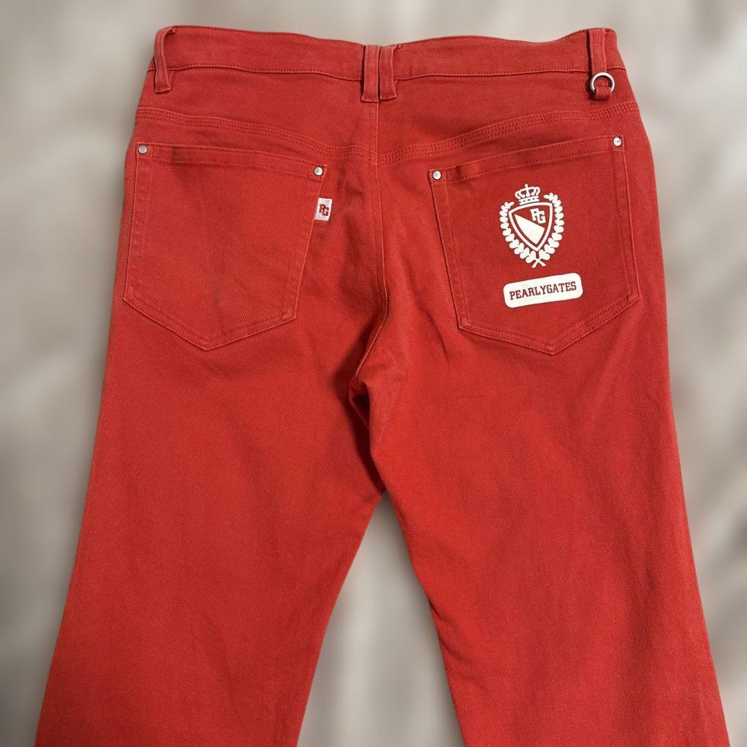 PEARY GATES ストレッチ ゴルフパンツ サイズ4 レッド オレンジ
