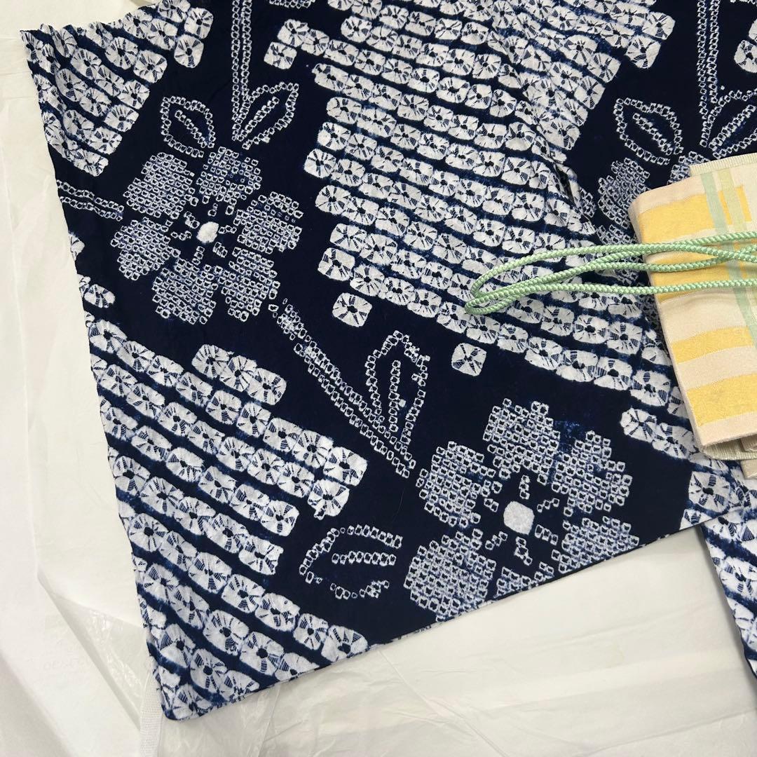 【新品】絞り浴衣 帯 セット