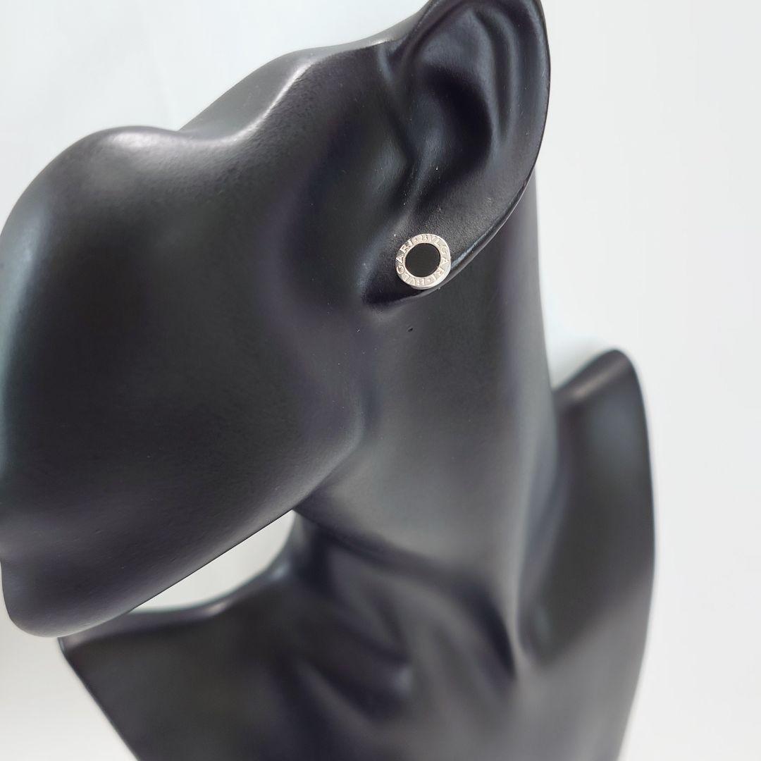 BVLGARI ブルガリ ブラック オニキス ピアス 片耳用 6245