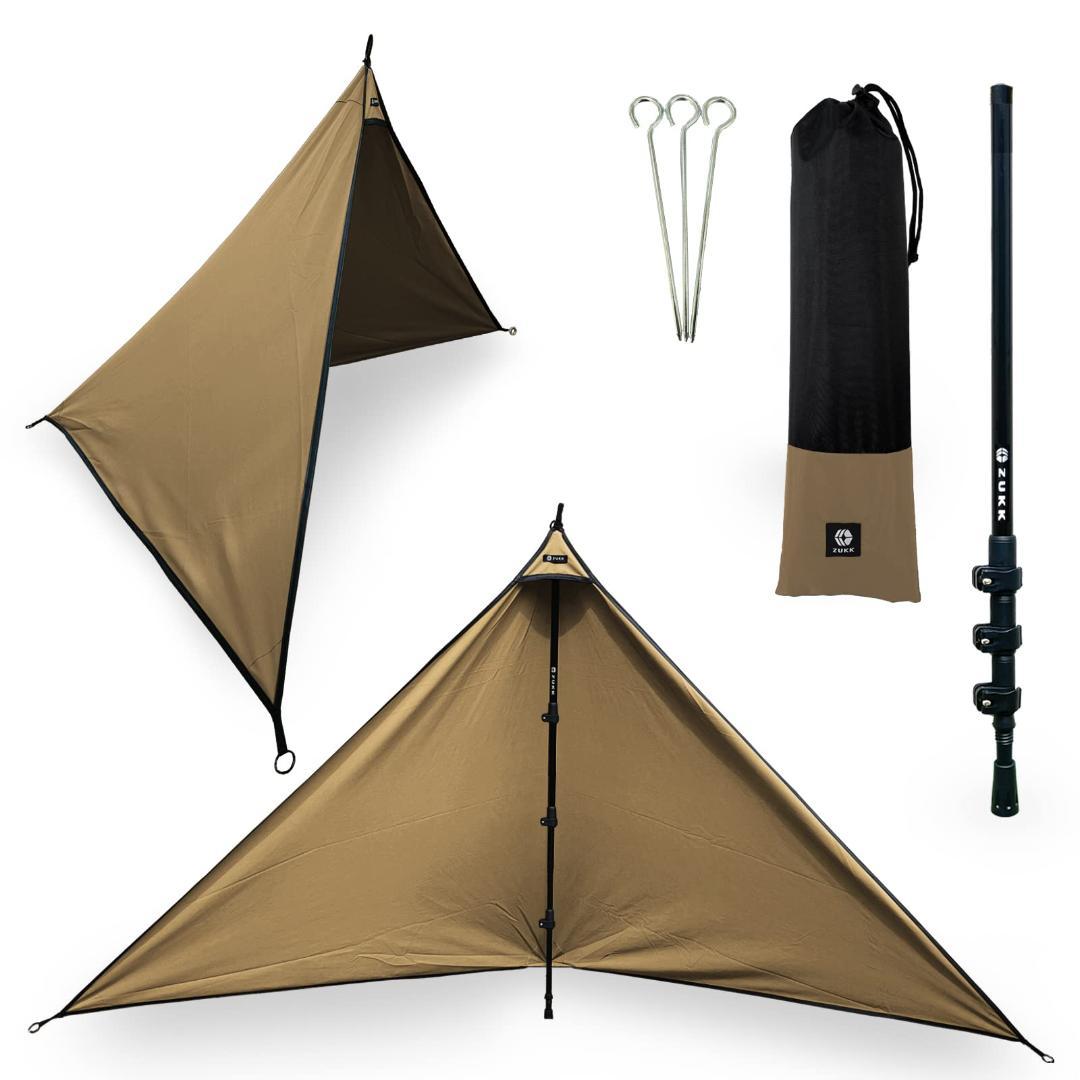 ☆2WAY キャンプ 焚き火 シェルター 風防 難燃 撥水 タープ