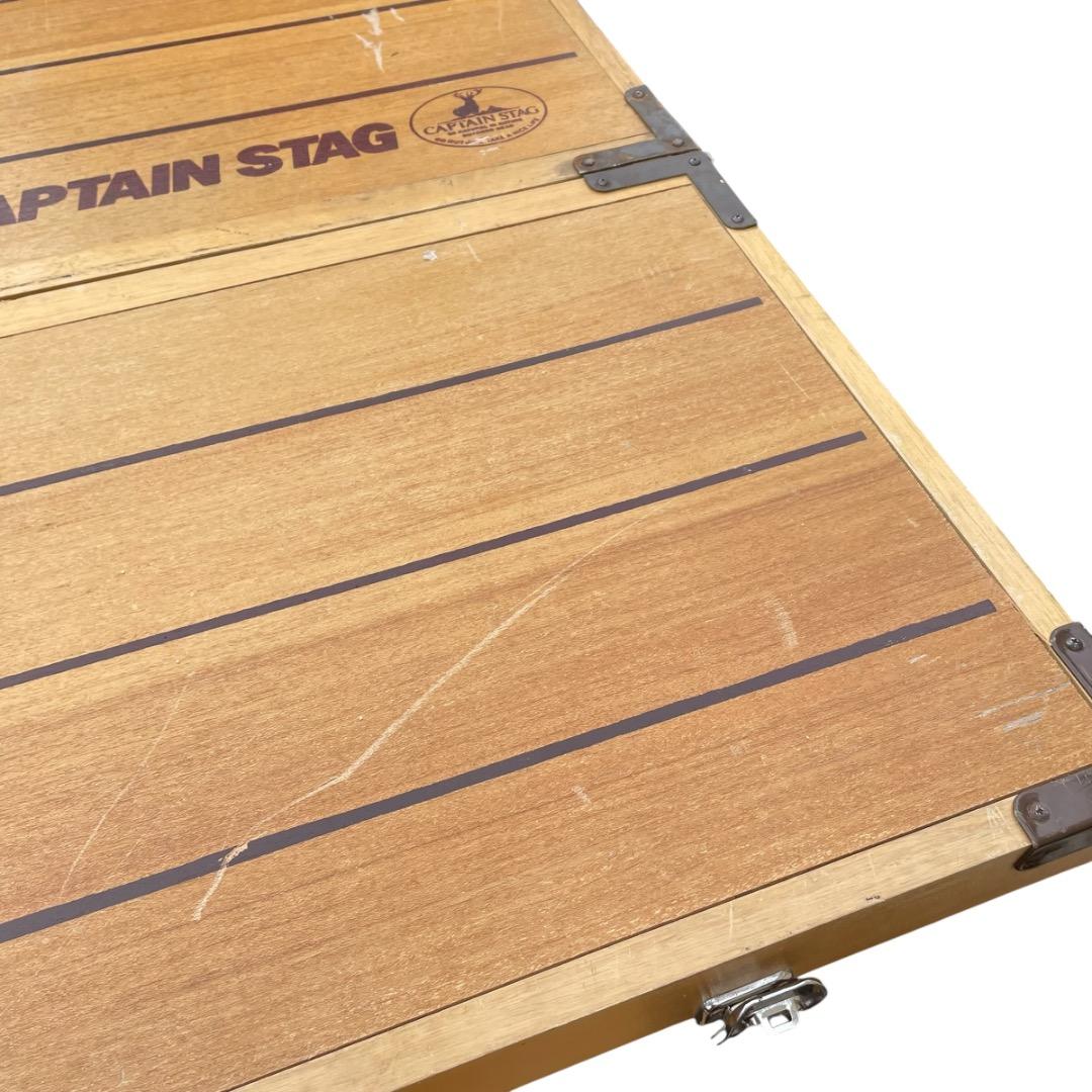 CAPTAIN STAG キャプテンスタッグ 折りたたみウッドテーブル＆チェア