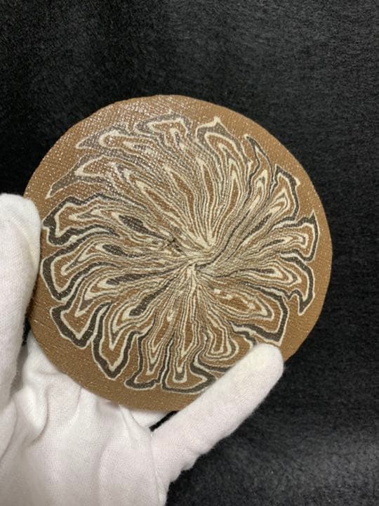 水野達蔵(二代双鶴　水野達三) 練り込み　皿 5枚セット　伝統模様鶉手