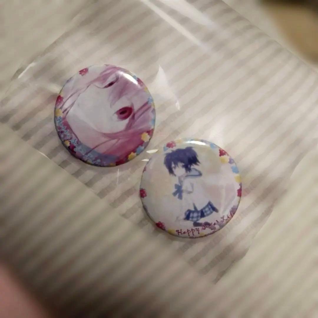 美品　ハッピーシュガーライフ　缶バッジセット　松坂さとう　神戸しお