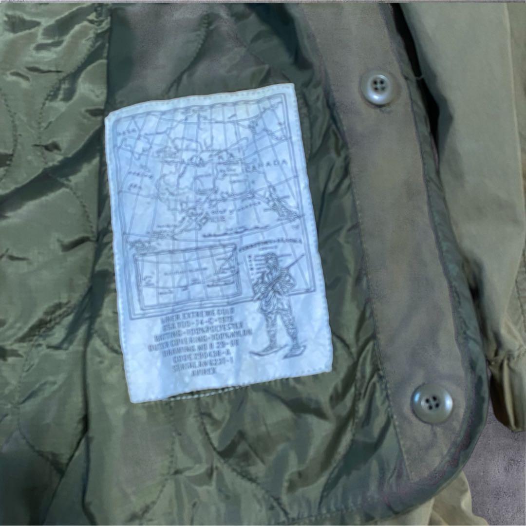 AVIREX USA 70s モッズコート カーキ L キルティングライナー