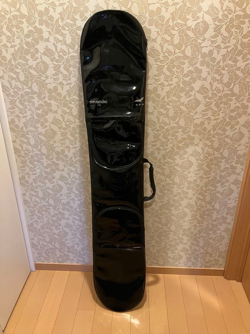 値下げ　スノーボード 153cm savander 赤黒デザイン