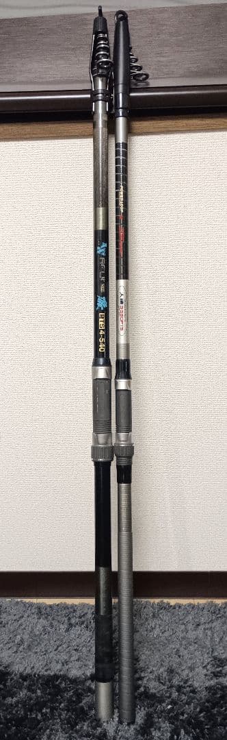 NFTパワーループ磯3号5.4m遠投&4号5.4m遠投磯竿まとめて2本